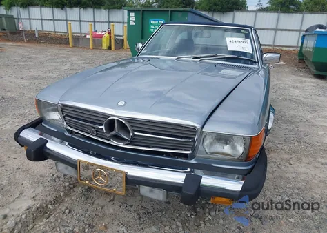 1984 Mercedes-Benz 380 Sl из США, поврежденный, VIN WDBBA45A5EA014183